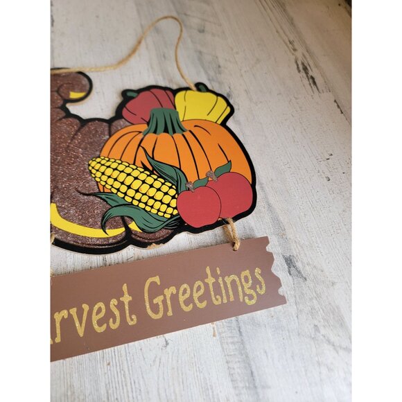 Thanksgiving home sweet home sunflower pumpkin hanging sign set - Picture 5 of 8